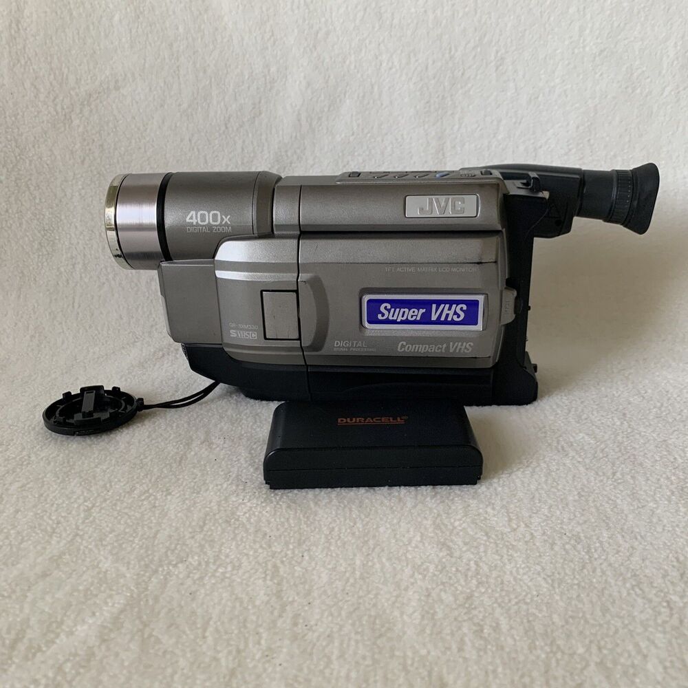 JVC Camcorder Gr-Sxm330u Super Vhs Camcorder W Battery Tested & Works Pls Read
